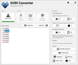 Nuova grafica DORI Converter
